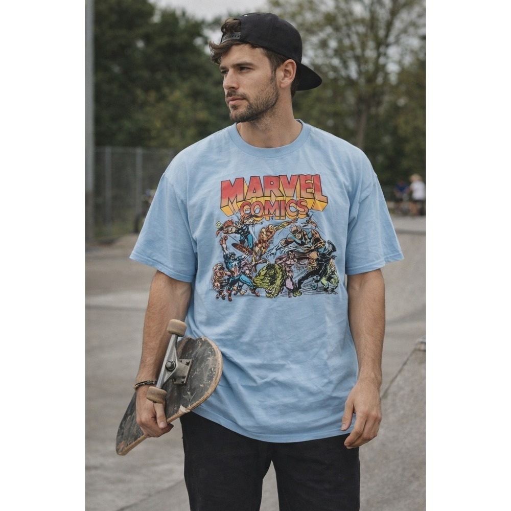 Marvel Comics Graphic T Shirt 3XL Unisex Avengers Retro Superhero Nerdcore Geek